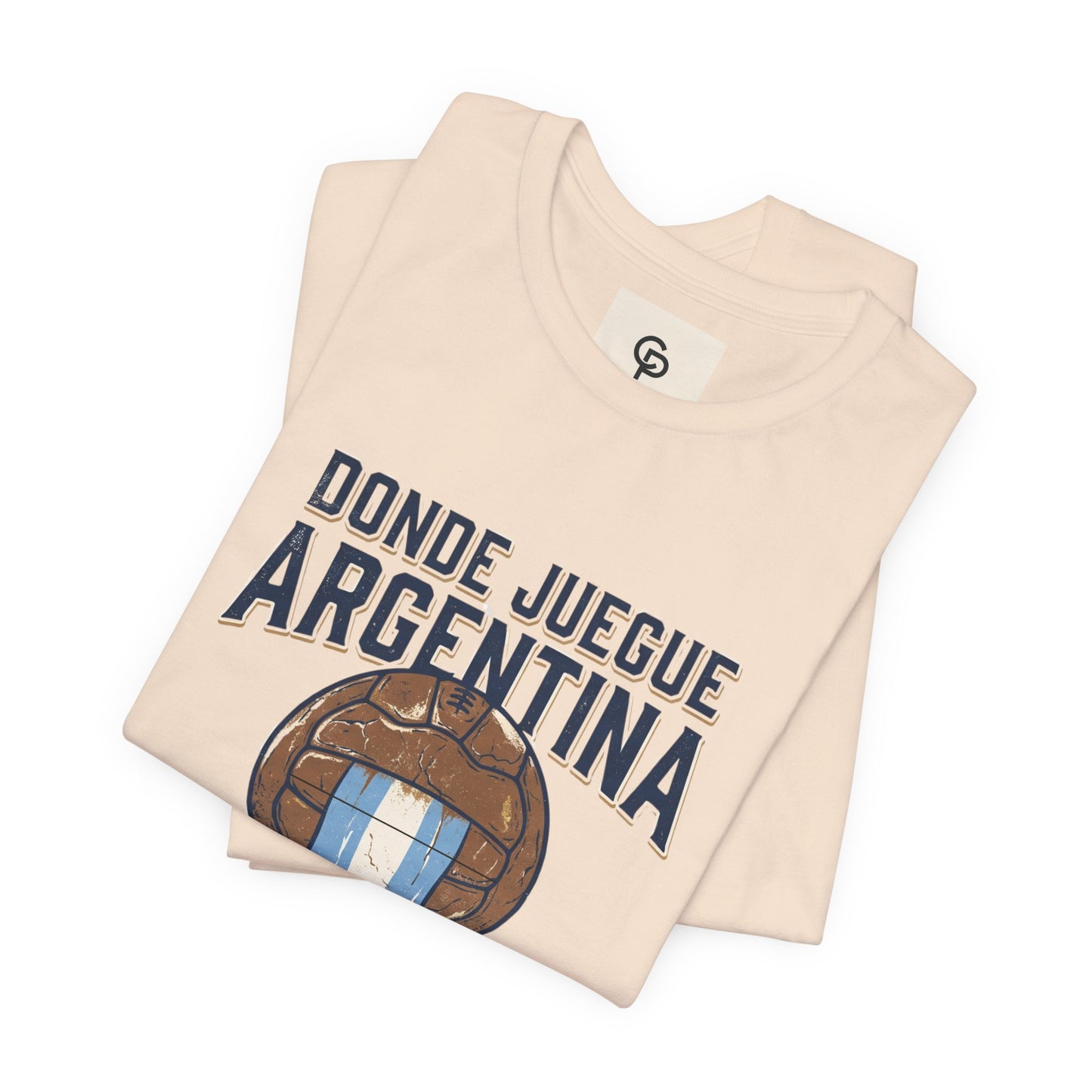 Camiseta "Donde juegue Argentina, ahí estará mi corazón"