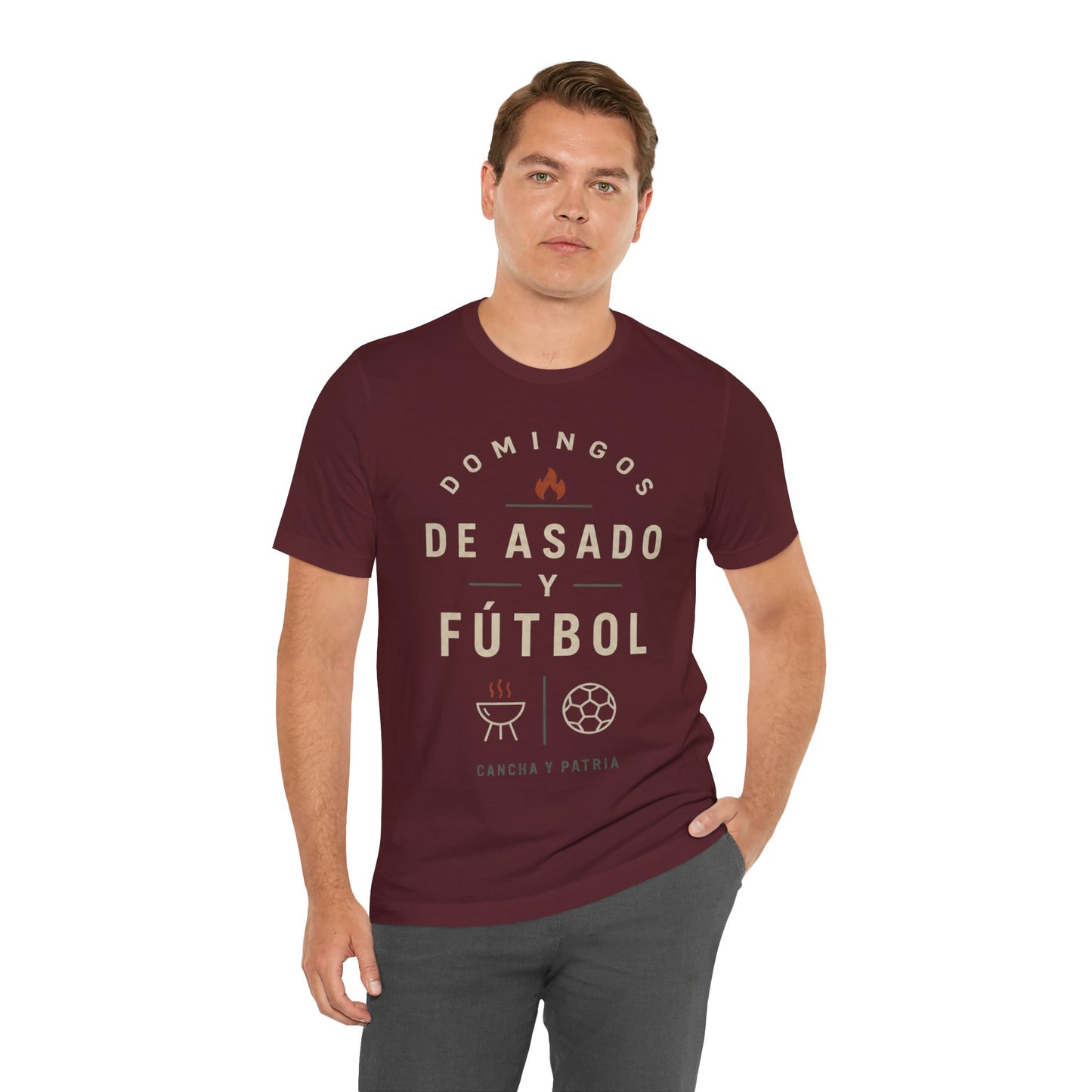 CAMISETA FAMILIA-DOMINGOS DE ASADO Y FÚTBOL