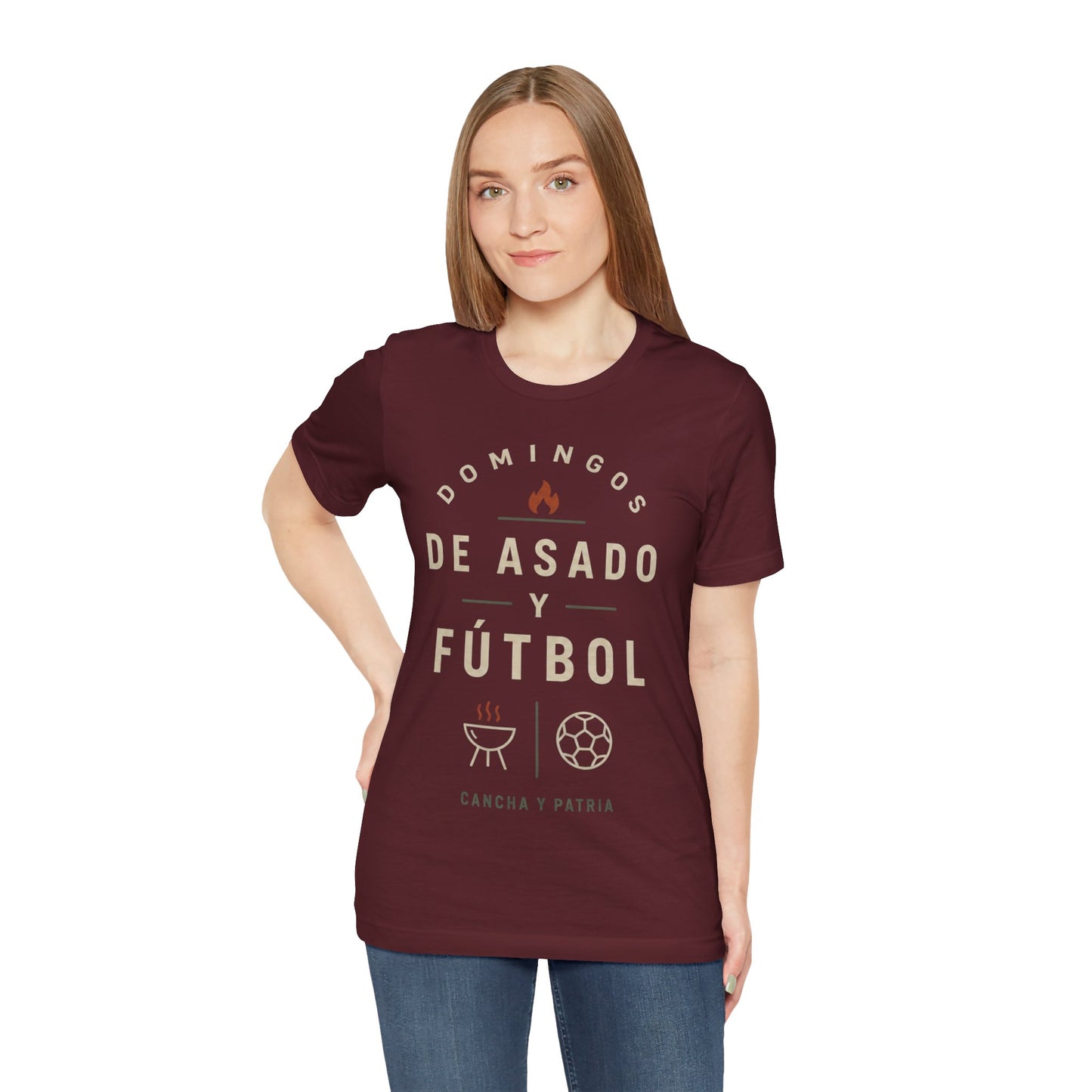CAMISETA FAMILIA-DOMINGOS DE ASADO Y FÚTBOL
