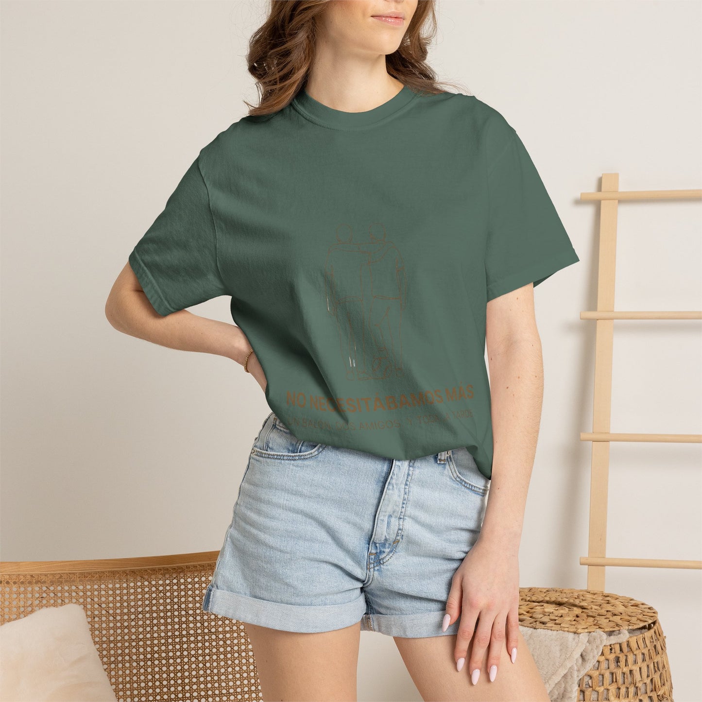 CAMISETA BARRIO. NO NECESITÁBAMOS MÁS. UN BALÓN. DOS AMIGOS. Y TODA UNA TARDE.
