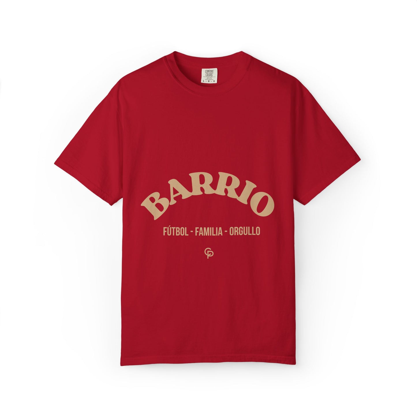 CAMISETA BARRIO. FUTBOL. FAMILIA. ORGULLO.