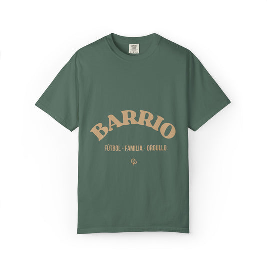 CAMISETA BARRIO. FUTBOL. FAMILIA. ORGULLO.