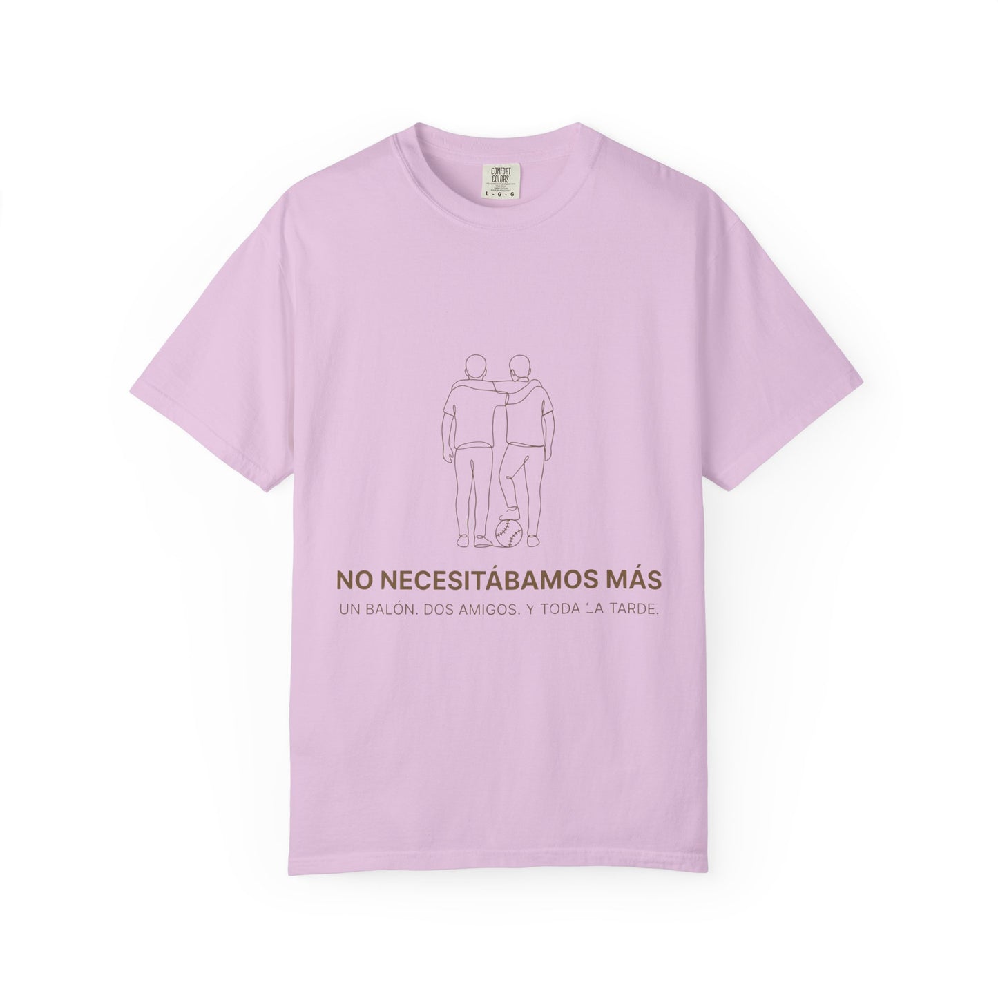 CAMISETA BARRIO. NO NECESITÁBAMOS MÁS. UN BALÓN. DOS AMIGOS. Y TODA UNA TARDE.