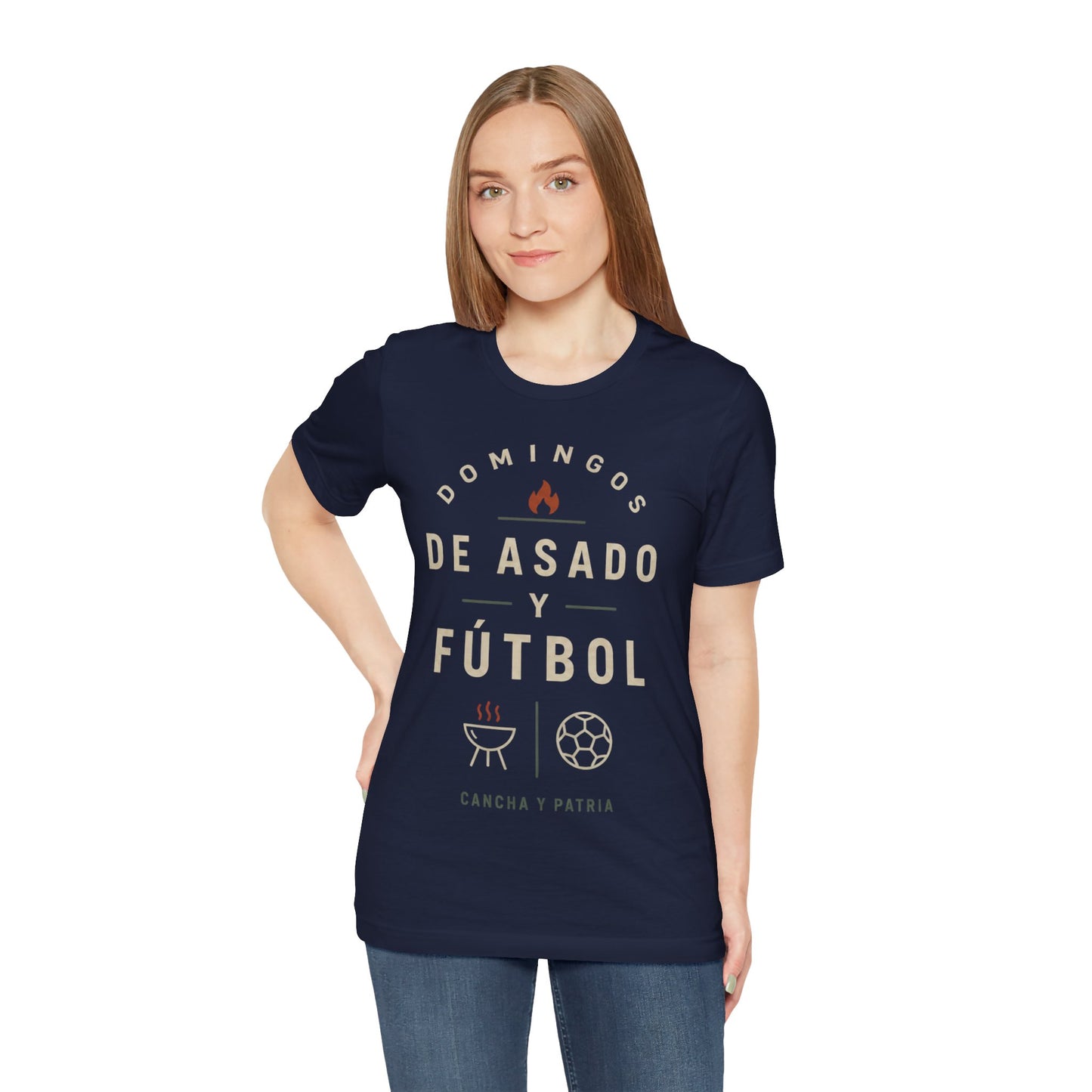 CAMISETA FAMILIA-DOMINGOS DE ASADO Y FÚTBOL
