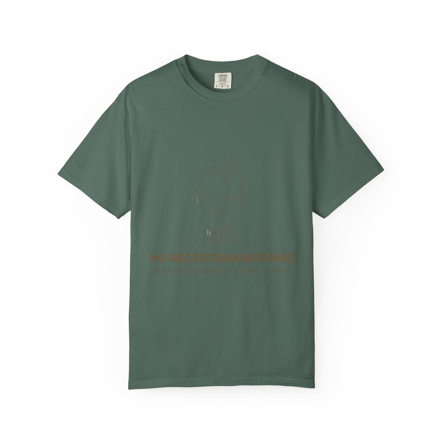 CAMISETA BARRIO. NO NECESITÁBAMOS MÁS. UN BALÓN. DOS AMIGOS. Y TODA UNA TARDE.