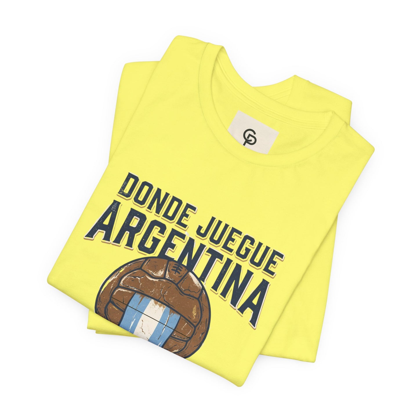 Camiseta "Donde juegue Argentina, ahí estará mi corazón"