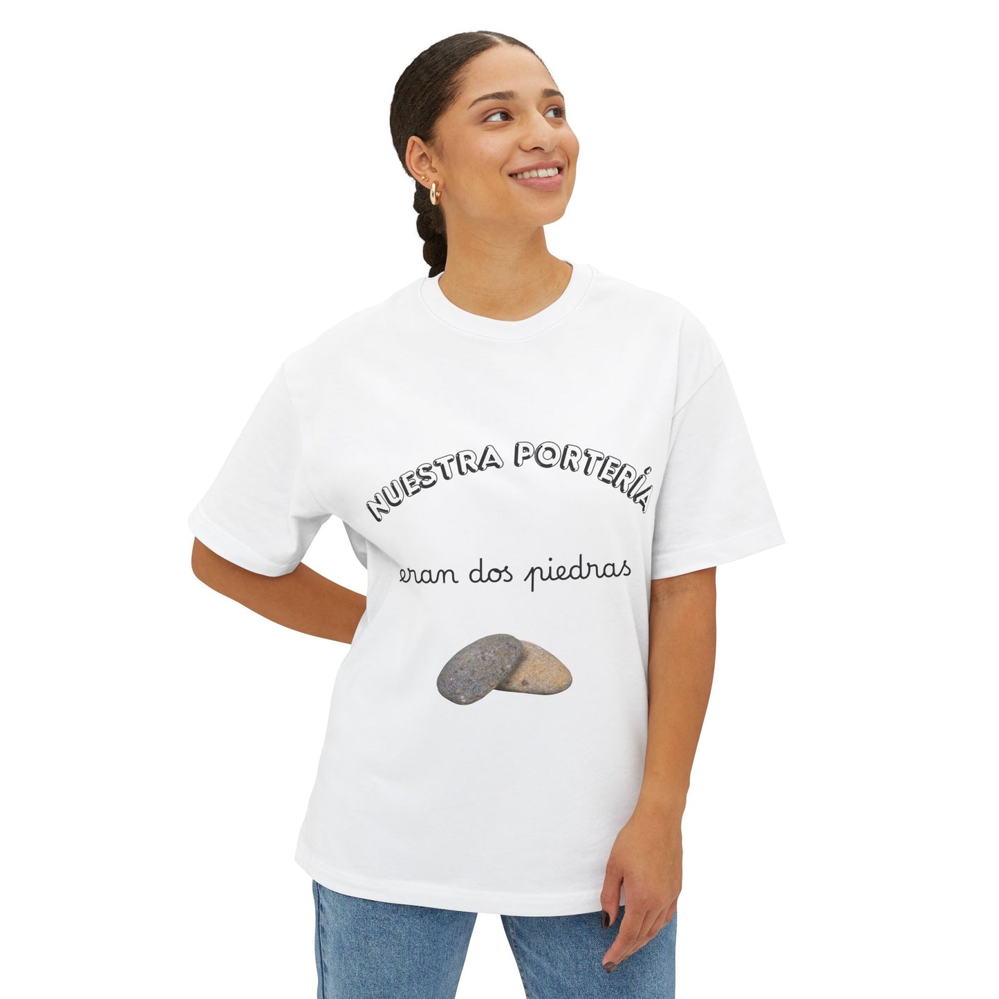 CAMISETA BARRIO | NUESTRA PORTERÍA ERAN DOS PIEDRAS