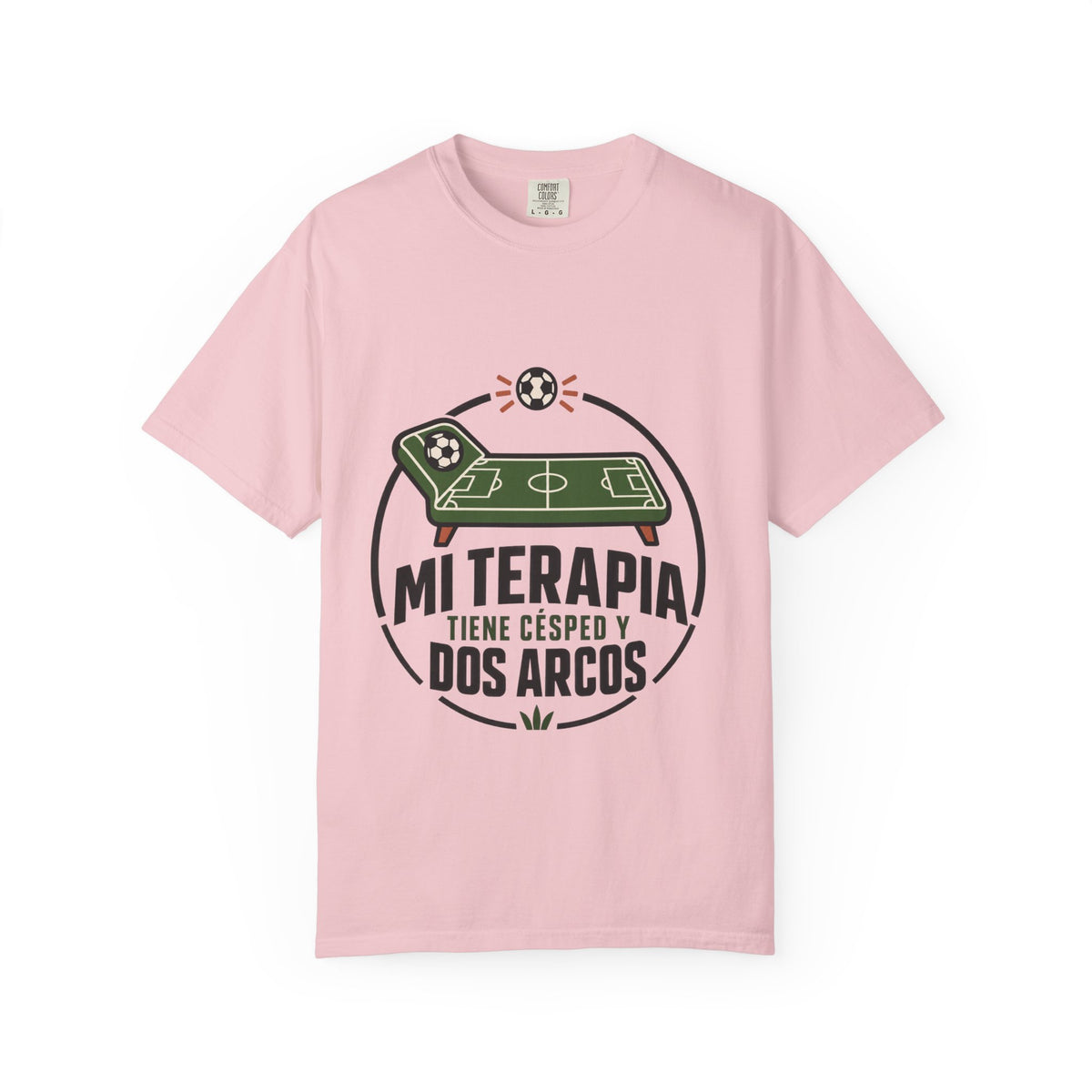 Mi terapia tiene césped y dos arcos