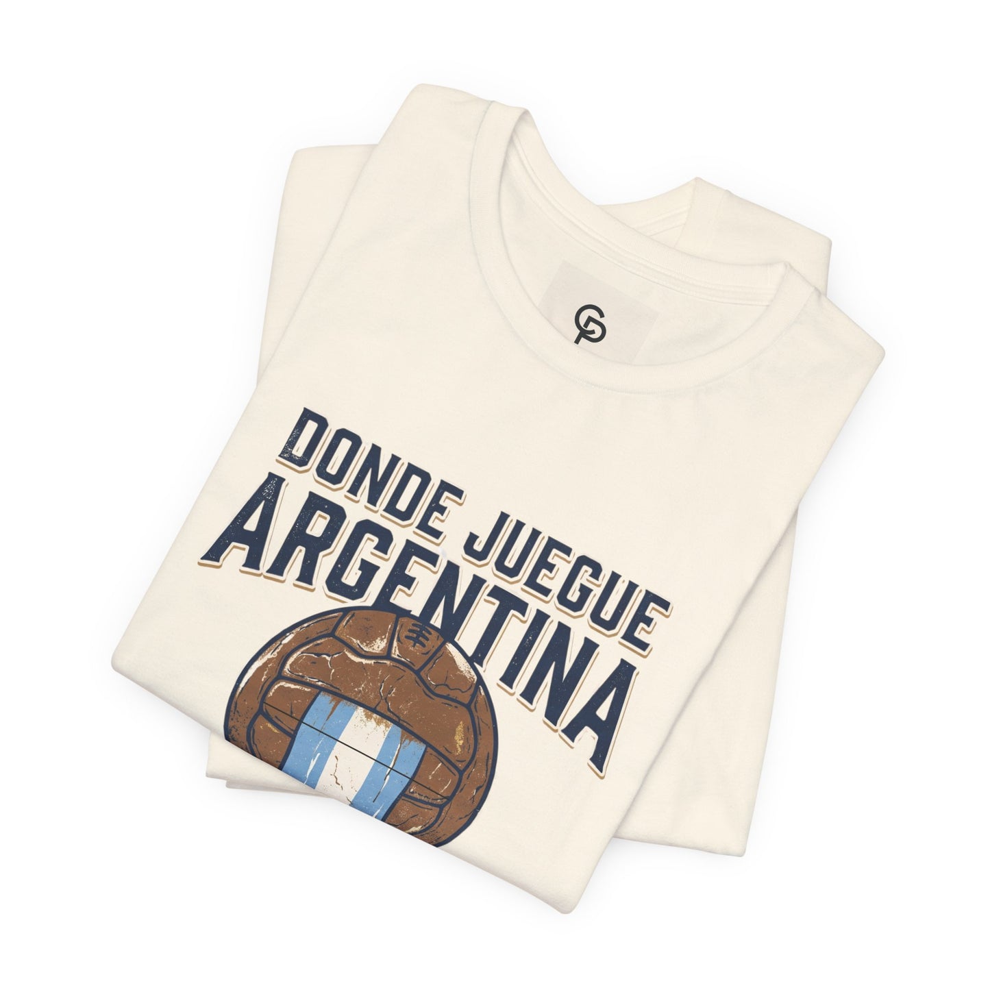 Camiseta "Donde juegue Argentina, ahí estará mi corazón"