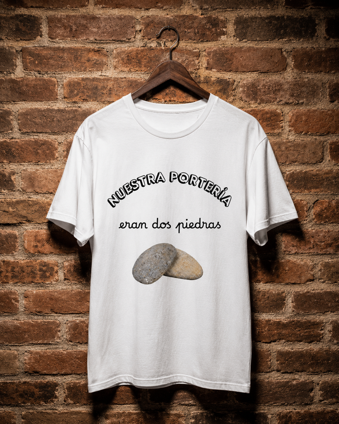 CAMISETA BARRIO | NUESTRA PORTERÍA ERAN DOS PIEDRAS