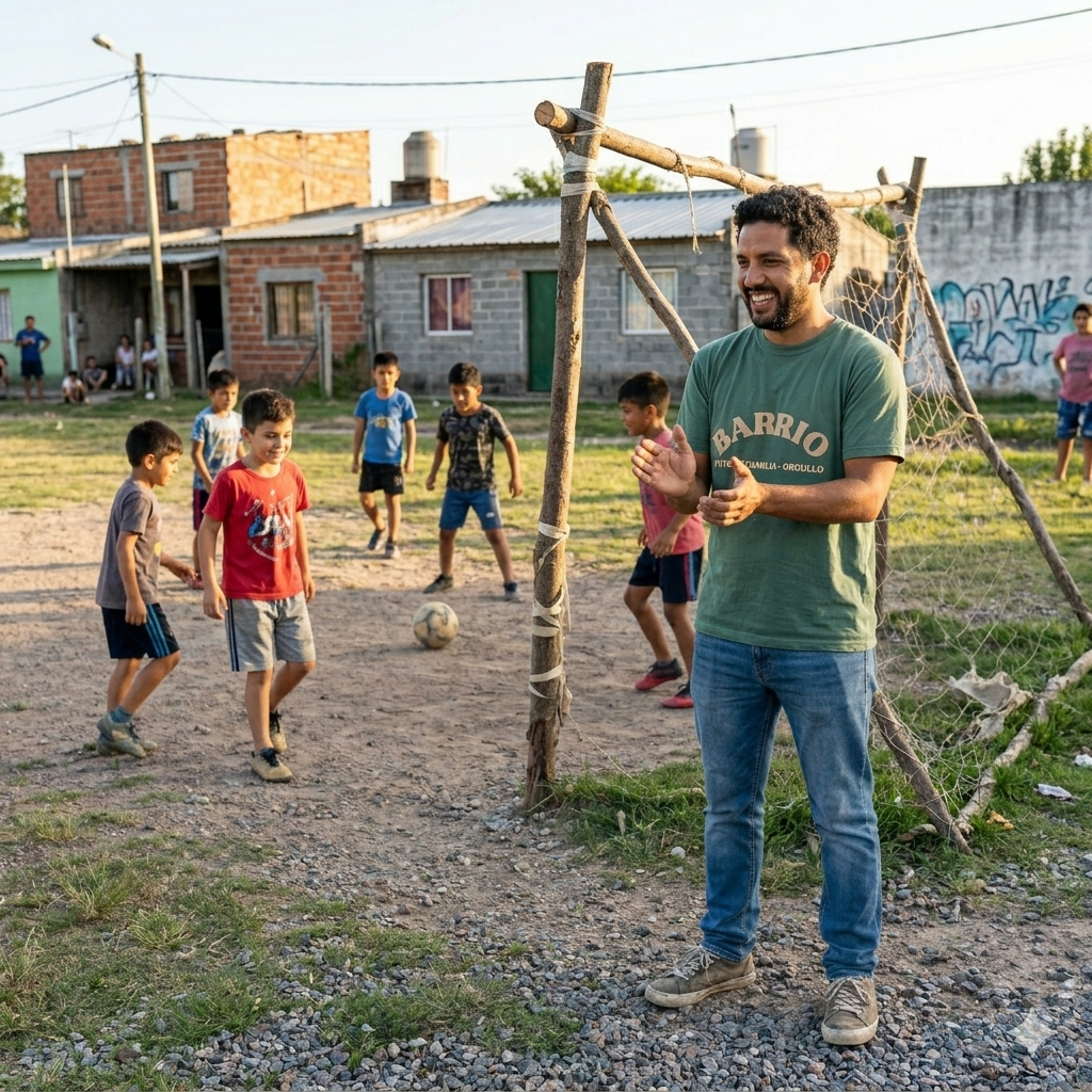 CAMISETA BARRIO. FUTBOL. FAMILIA. ORGULLO.
